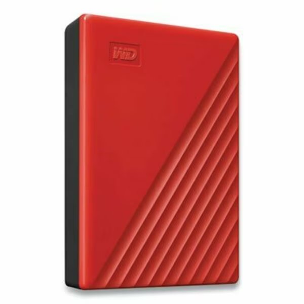 My Passport External Hard Drive, 4 Tb, Usb 3.2, Red, Western Digital Tech., Mfr#: BPKJ0040BRD
